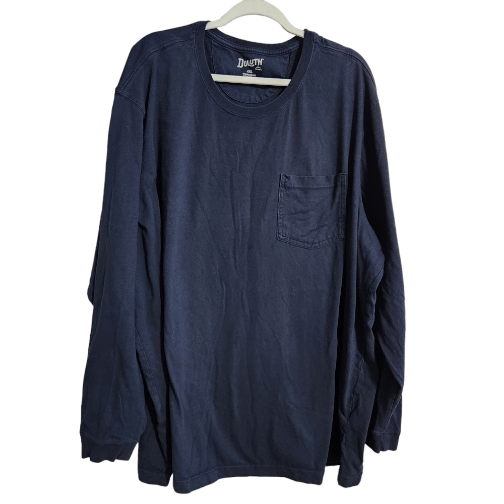 Duluth Long Tail Long Sleeve Crewneck Pocket T-Shirt, sz 4XL